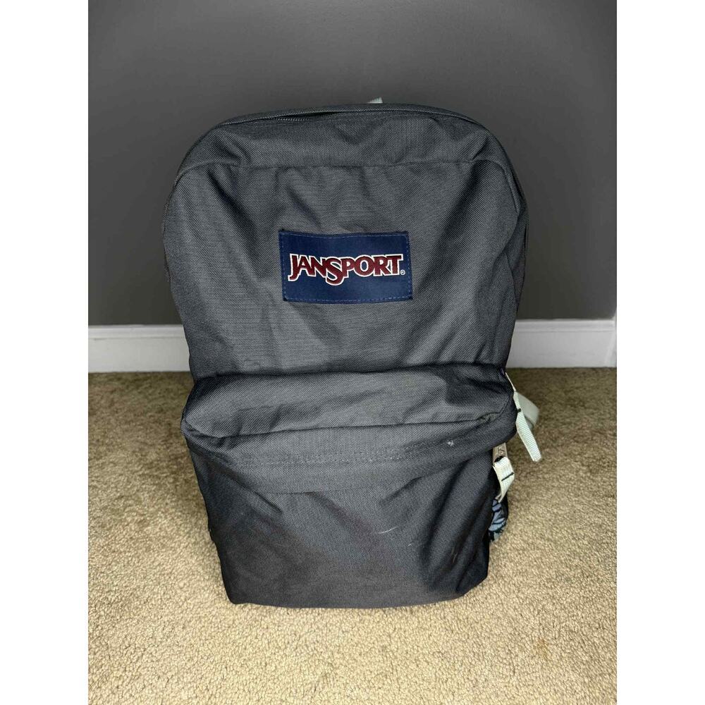 Jansport SuperBreak Adjustable Shoulder Strap School Work Backpack Gray